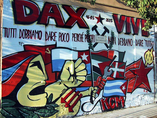 Rozzano. Per Davide "Dax". Rozzano, Italy. For Davide "Dax", a social center activist killed by fascists.