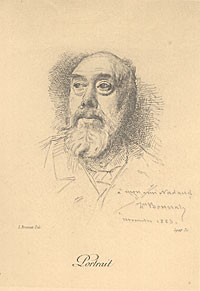 Gustave Nadaud (1820-1893) in un ritratto di L.Bonnat.