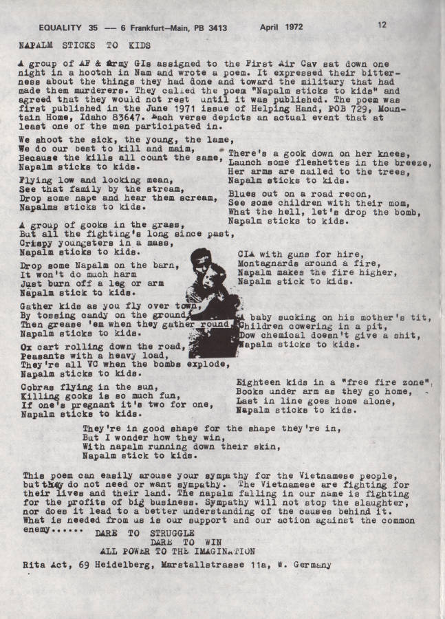 Napalm Sticks To Kids