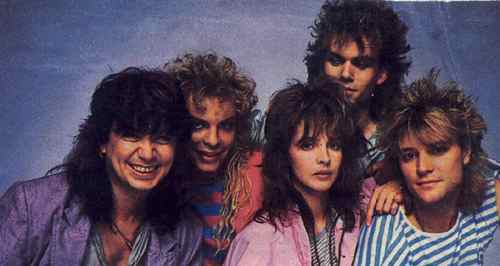 Nena e la sua band negli anni '80.