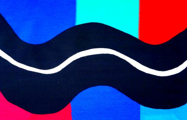 apisserie de Sonia Delaunay, intitulée Le Serpent noir