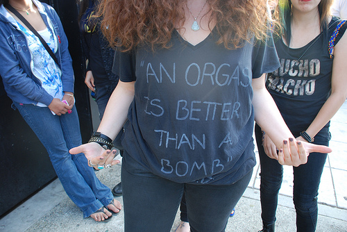 an orgasm is better than a bomb
