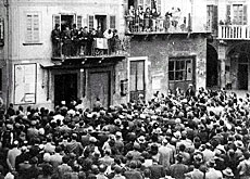 Libera Repubblica dell’Ossola. Assemblea a Domodossola.