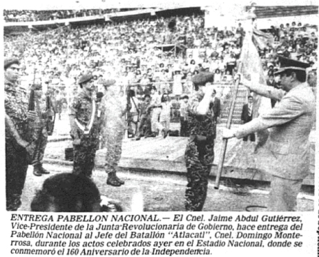 Battaglione Atlacatl (Avvertenza: la foto è tratta da un sito fascista che celebra il colonnello Domingo Monterrosa, all’epoca comandante del battaglione Atlacatl e uno dei responsabili diretti del massacro di El Mozote. Naturalmente su quel sito all’eccidio ci si riferisce come ad un “mito della propaganda comunista”...)