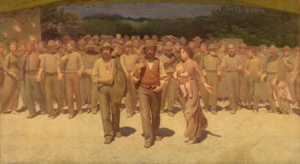 Il Quarto Stato (o Il ‎cammino dei lavoratori), Giuseppe Pellizza da Volpedo, 1901‎