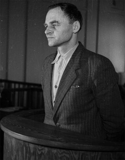 Witold Pilecki durante il processo