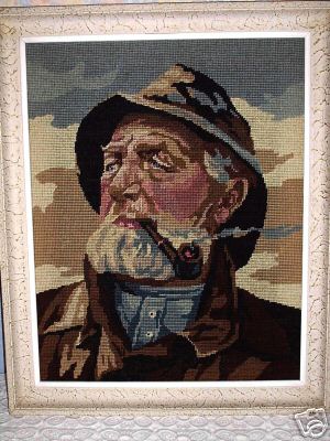 Pescatore bretone. Ricamo a mano.