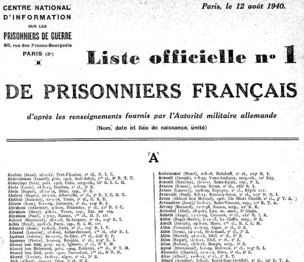 Le prisonnier de 39-45