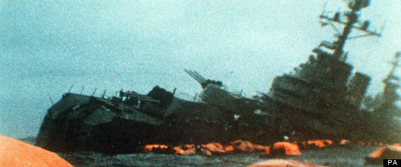Affondamento del “Gen. Belgrano” durante le ultime fasi del conflitto 