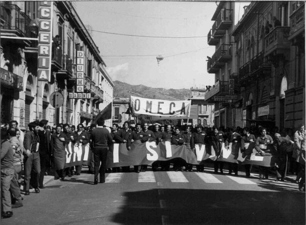 Reggio Calabria, 22 ottobre 1972. foto tratta dall'archivio storico della CGIL