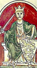 Re Riccardo Cuor di Leone. Miniatura medievale.