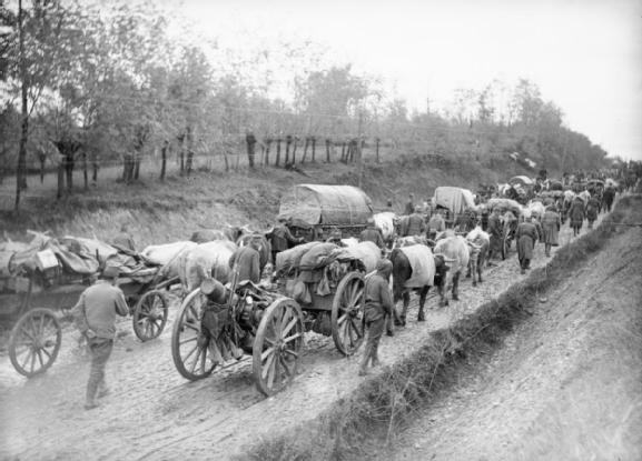 La ritirata dell'esercito Serbo attraverso l'Albania nell'inverno del 1915.