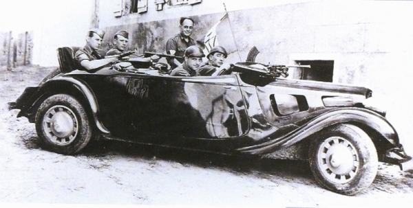 Una Citroën Traction Avant utilizzata dalla Resistenza
