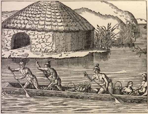 Nativi Seminole nelle paludi delle Everglades