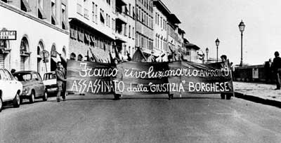 Manifestazione per l’assassinio di Franco Serantini. Pisa, 20 maggio 1972.