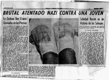 Soledad Barret seviziata nel 1962