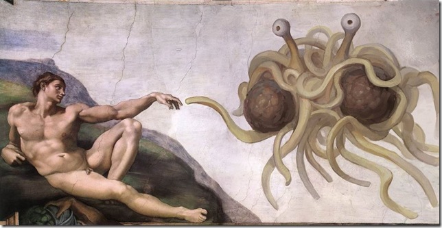 Il Prodigioso Spaghetto Volante in un celebre affresco cinquecentesco