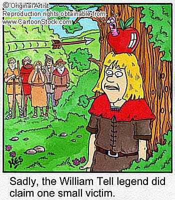 "Purtroppo la leggenda di Guglielmo Tell provocò una piccola vittima."
