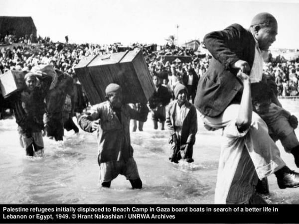 Palestinesi in fuga verso il Libano,1949 Archivi UNRRA