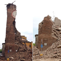 Torre dei Modenesi, Finale nell'Emilia, dopo il terremoto del 29 maggio 2012