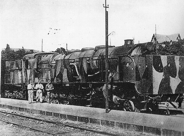 Il tren blindado alla stazione di Los Molinos.