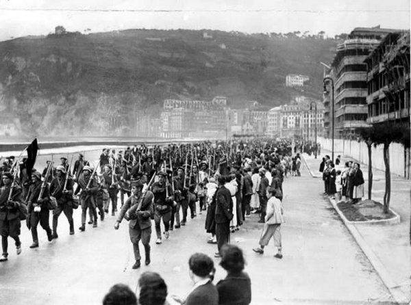  Settembre 1936: le truppe fasciste entrano a Donostia/San Sebastián