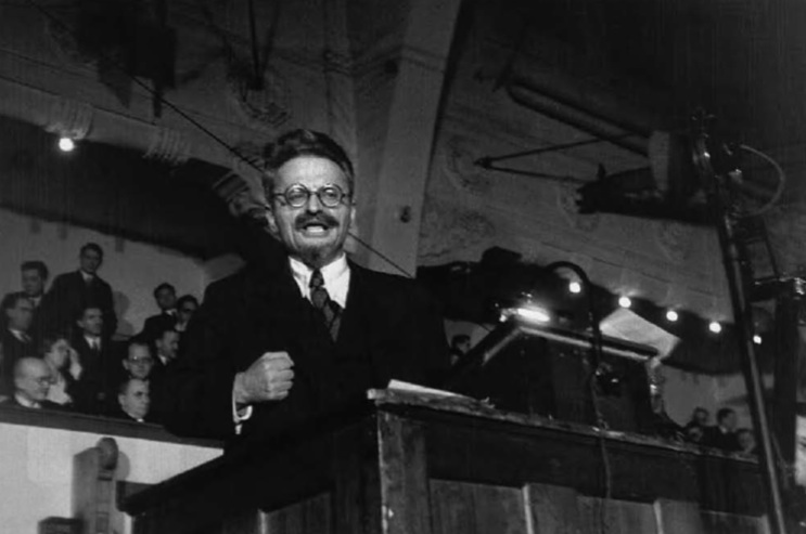 Léon Trotski. 1932, Copenhague (Danemark).