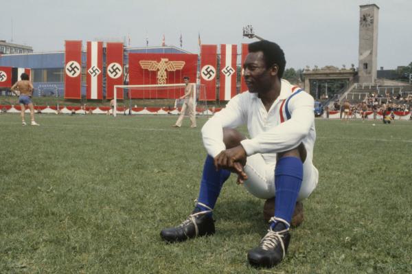 Pelé sul set di “Fuga per la vittoria”