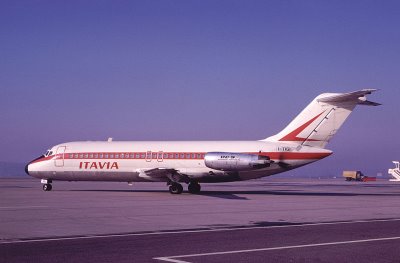 Douglas DC9 Itavia I-TIGI, Aeroporto di Basilea, 1972.