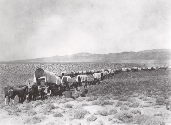 Wagon Train in California, seconda metà 800
