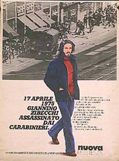 Manifesto sull’assassinio di Giannino Zibecchi.