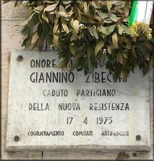 Milano, corso XXII Marzo. Lapide per Giannino Zibecchi.